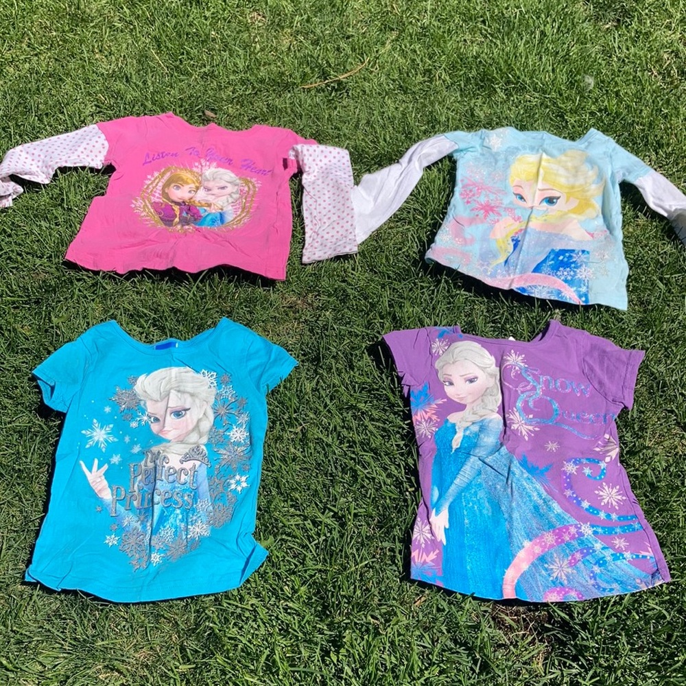 4 Frozen tee shirts